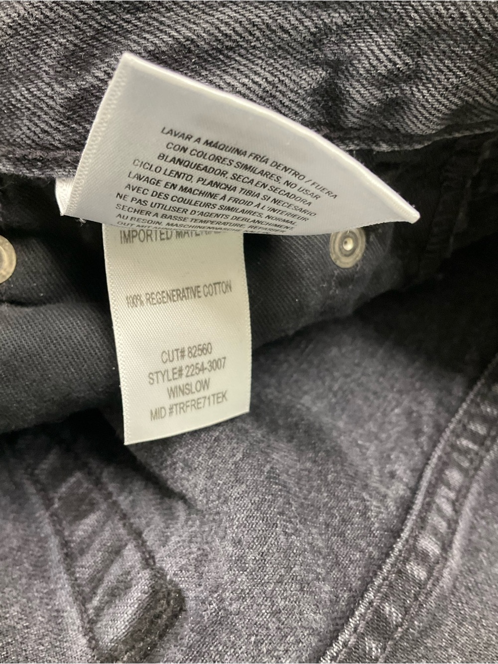 Citizens of Humanity Winslow Boyfriend Vintage Black Jeans 26 - Picture 8 of 8